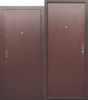 Дверь мет. Прораб 1 4,5 см металл-металл, антик медь (860R)